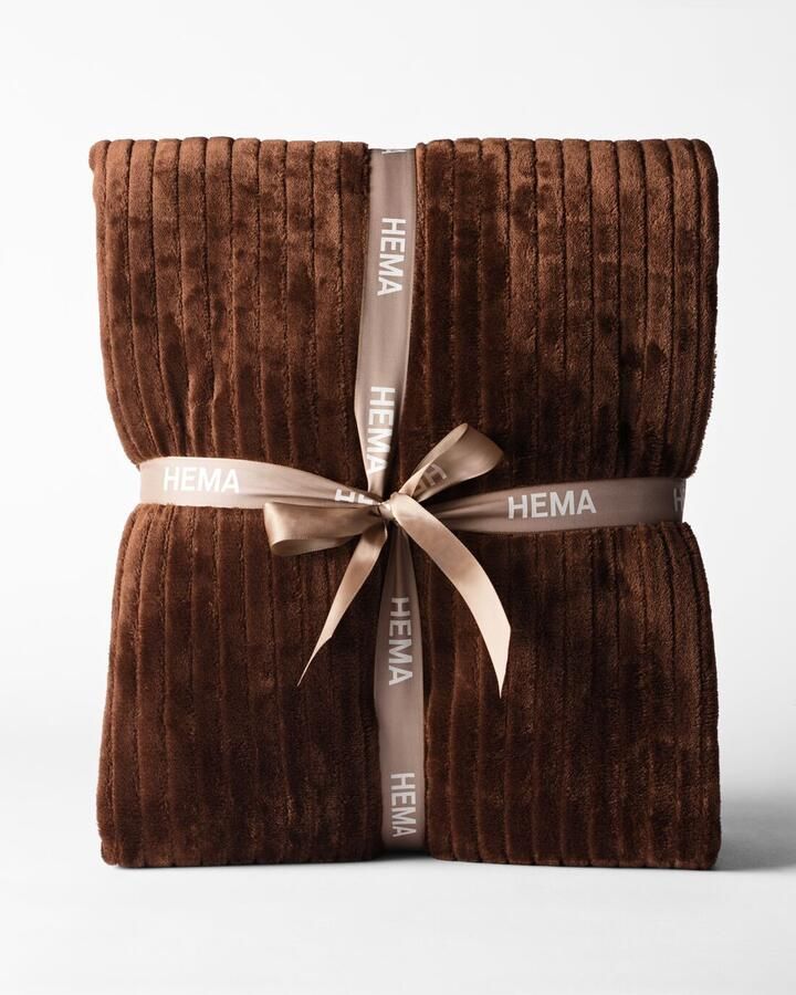 HEMA Plaid 150x130cm Sherpa Bruin (bruin)