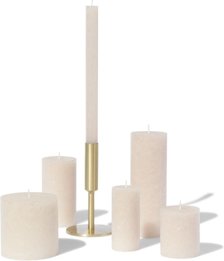 HEMA Rustieke Kaars 7x8 Naturel (naturel)