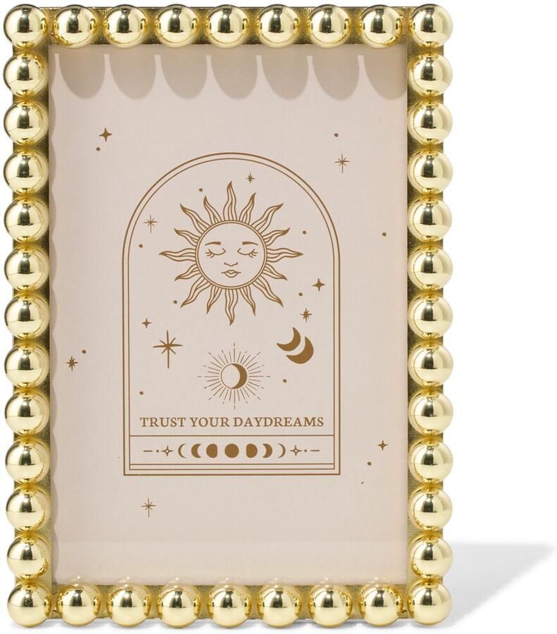 HEMA Sassy Me Fotolijst 10x15cm Bolletjes Goud (goud)