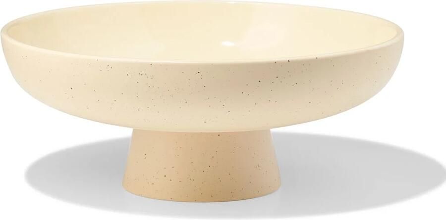 HEMA Schaal Op Voet ⌀30x12cm Keramiek Zand (creme)