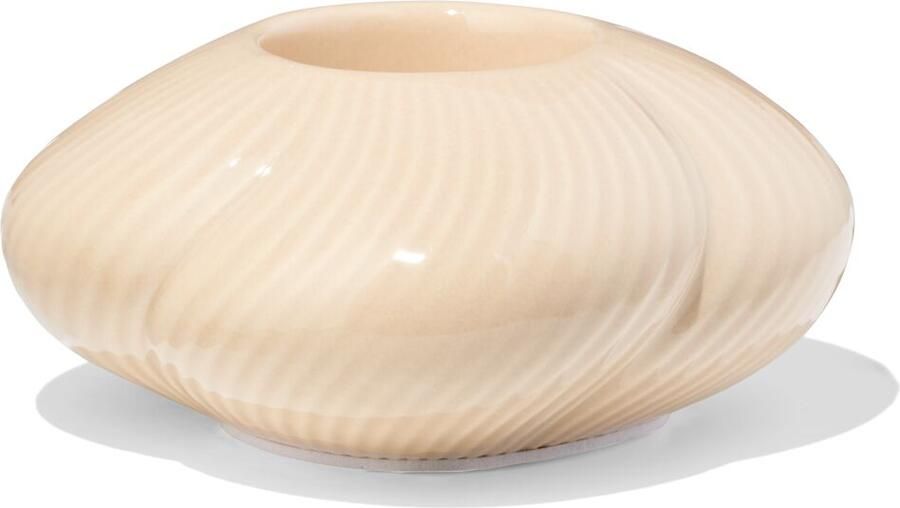 HEMA Sfeerlichthouder Keramiek Twist Crème (creme)