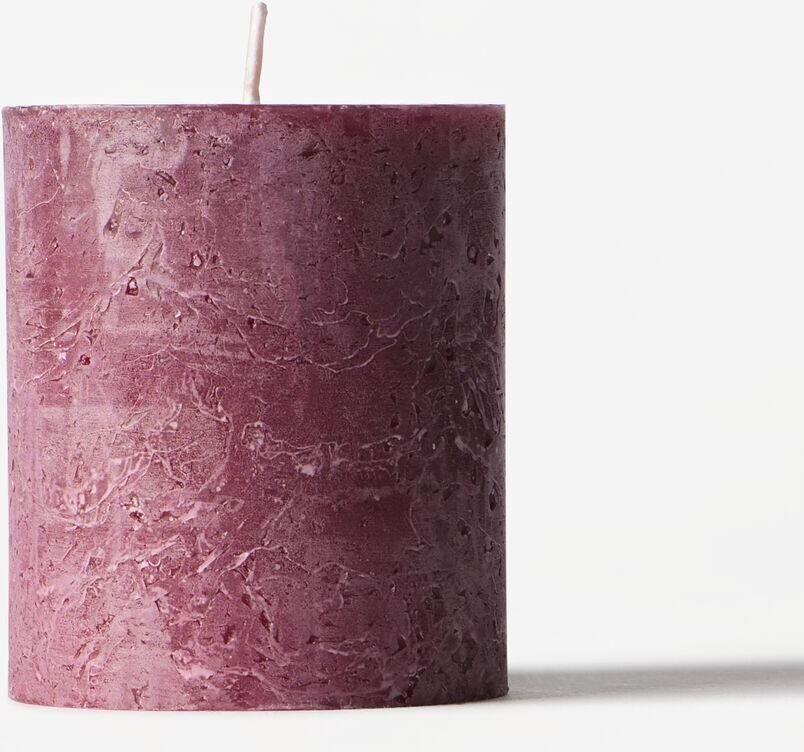 HEMA Stompkaars ⌀7x8cm Rustiek Aubergine (aubergine)