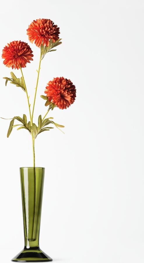 HEMA Vaas ⌀8x20cm Zwier Glas Groen (groen)
