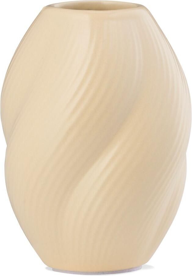 HEMA Vaas Voor Geurstokjes ⌀7x10cm Keramiek Twist Naturel (naturel)