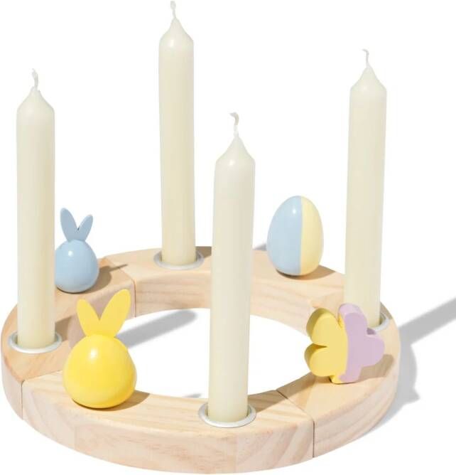 HEMA Jaarring Hout Voor Kaarsen