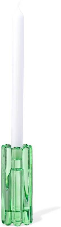 HEMA Kandelaar M Glas Ribbel Groen (groen)