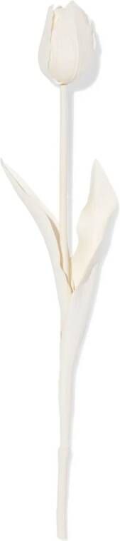 HEMA Kunstbloem Tulp Rubber Wit (wit)