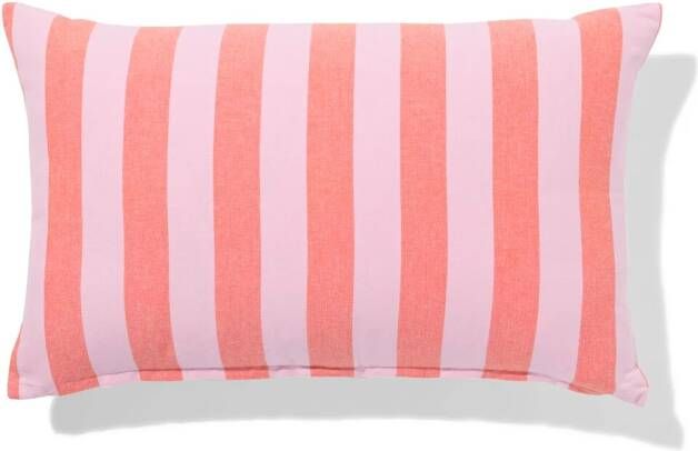 HEMA Kussenhoes 50x30cm Katoen Strepen Roze (roze)