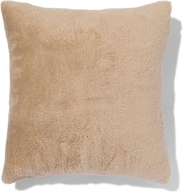 HEMA Kussenhoes 50x50 Teddy Taupe (taupe)