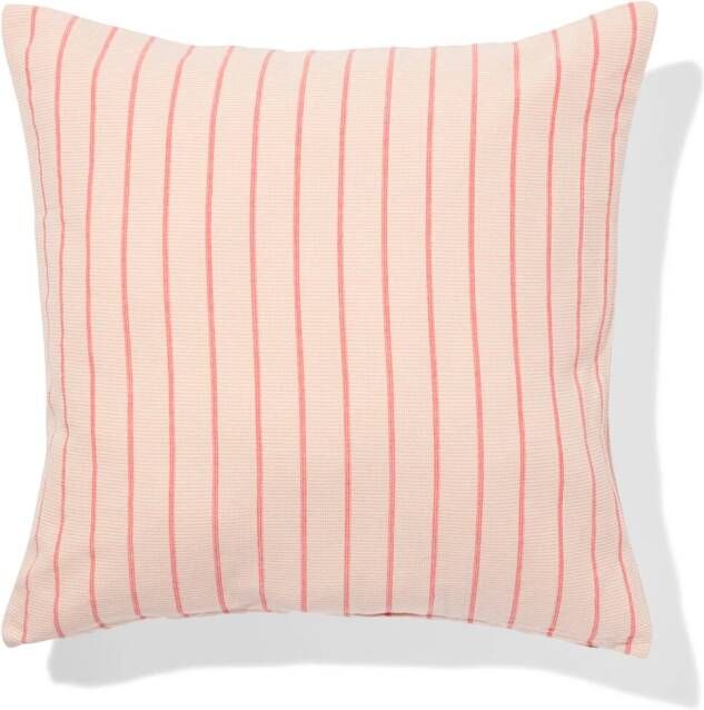 HEMA Kussenhoes 50x50cm Katoen Strepen Oranje (paars)