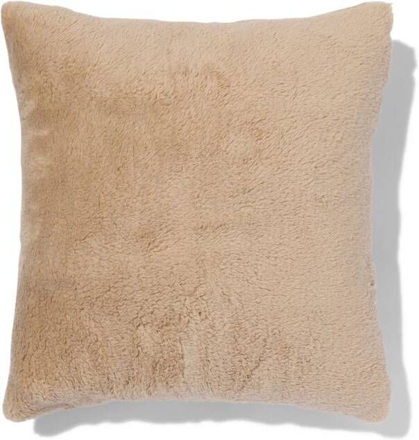 HEMA Kussenhoes Voor Warmtekussen 50x50 Teddy Taupe (taupe)