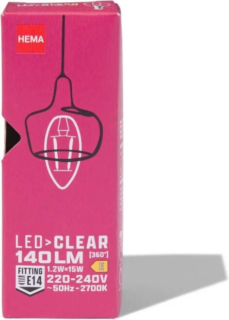 HEMA Led Kaars Clear E14 1.2W 140lm