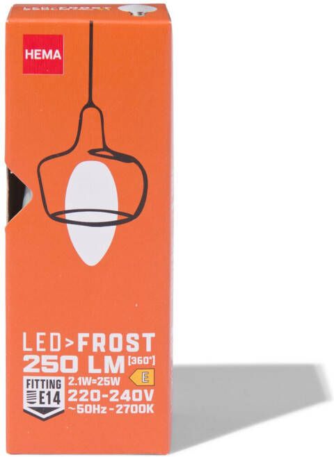 HEMA Led Kaars Glass Frost E14 2.5W 250lm