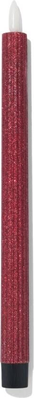 HEMA LED Kaars Rood Glitter (rood)