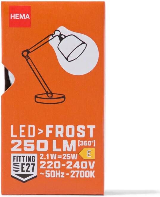 HEMA Led Kogel Glass Frost E27 2.5W 250lm