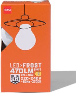 HEMA Led Peer Glass Frost E27 4W 470lm