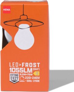 HEMA Led Peer Glass Frost E27 8.5W 1055lm Dim