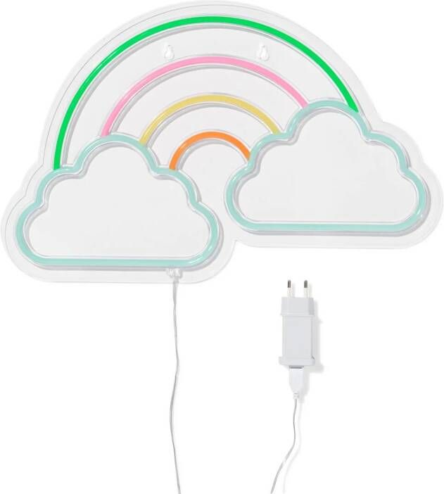 HEMA Neonlamp 47.8x30.5cm Regenboog