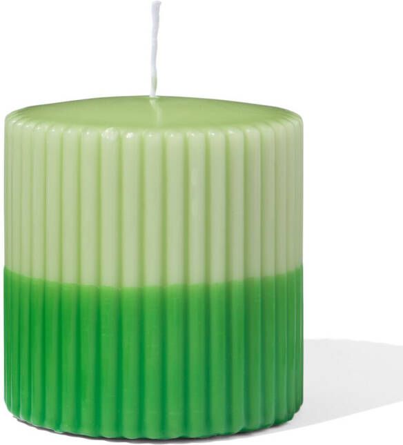 HEMA Stompkaars Ø10x10cm Ribbel Lichtgroen-groen (groen)