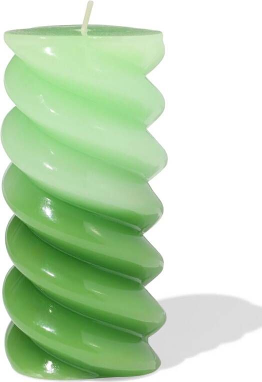 HEMA Stompkaars Ø6.5x13cm Gedraaid Lichtgroen-groen (groen)