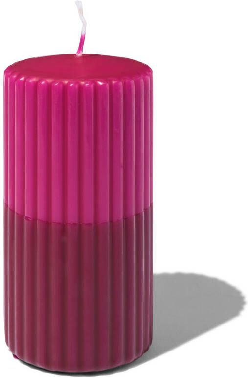 HEMA Stompkaars 7x13cm Rib Paars (roze)