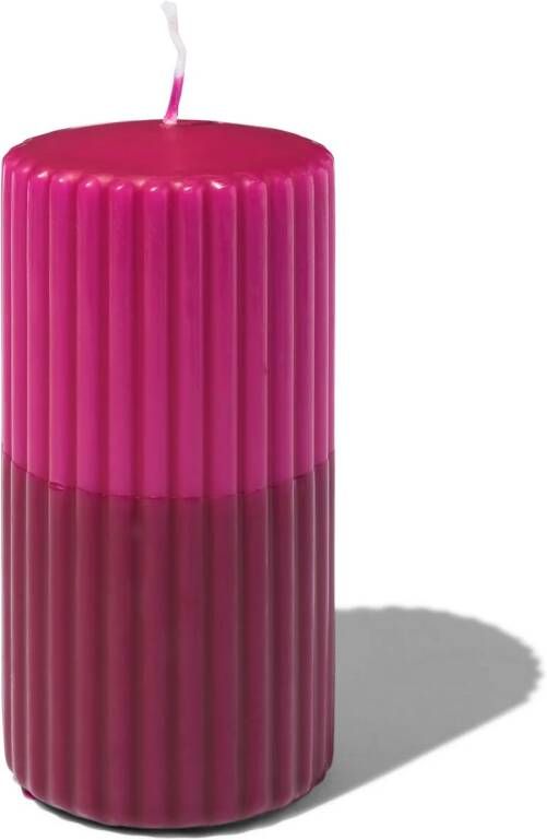 HEMA Stompkaars 7x13cm Rib Paars (roze)