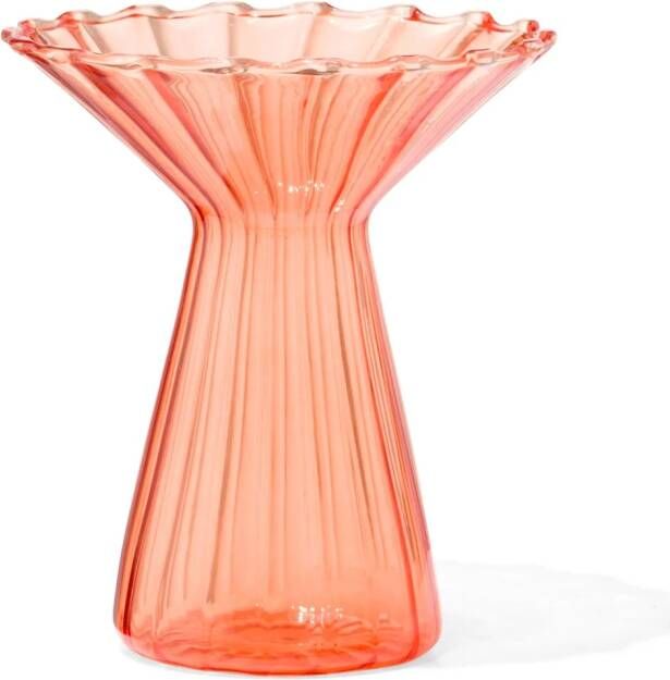 HEMA Vaas Voor Geurstokjes XS Glas Met Kraag Oranje (oranje)