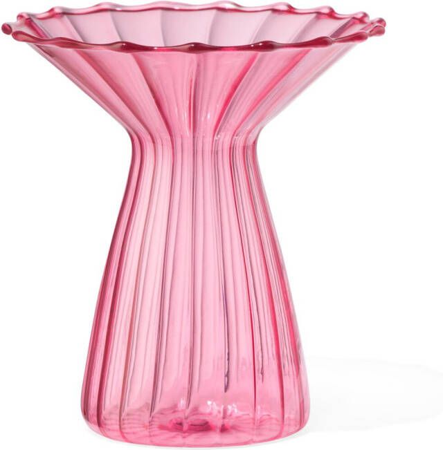 HEMA Vaas Voor Geurstokjes XS Glas Met Kraag (roze)