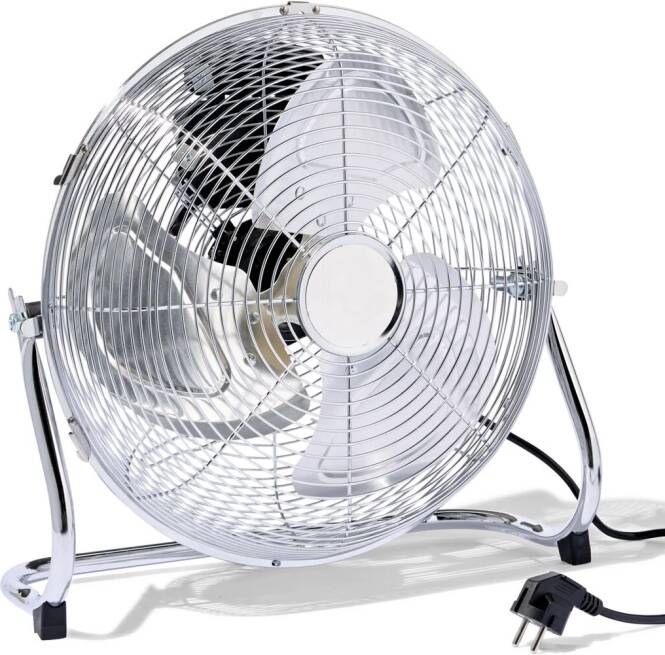 HEMA Vloerventilator Extra Power Chroom Ø35cm