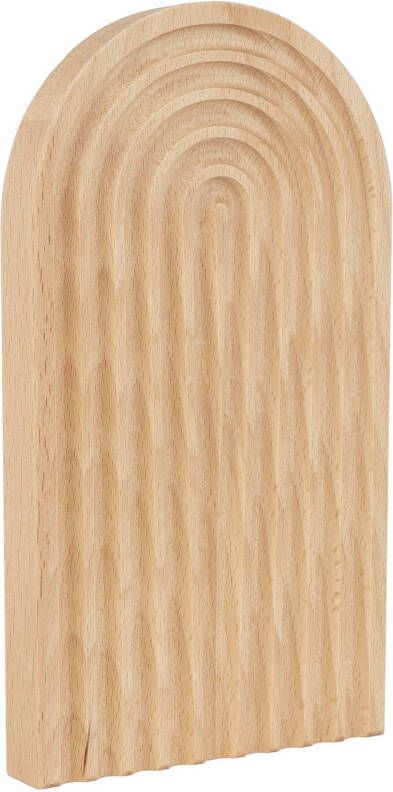 QUVIO Decoratieve beeld Tray Hout Bruin