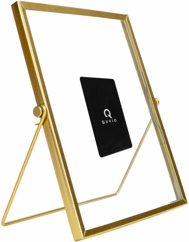QUVIO Fotolijst staand 17 5 x 23 cm staal Goud