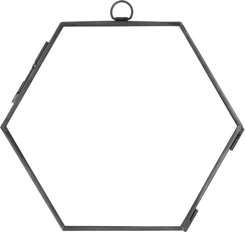 QUVIO Fotolijst Robuust Met Ketting Hexagon Metaal Antraciet