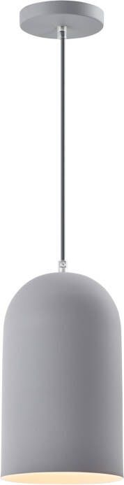 QUVIO Hanglamp industrieel Kokerlamp D 15 cm Grijs - Foto 1
