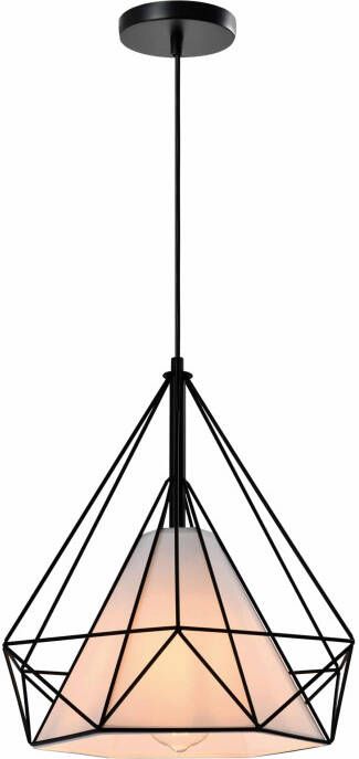 QUVIO Hanglamp met metalen frame zwart QUV5152L-BLACK