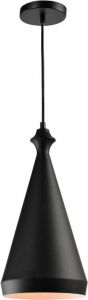 QUVIO Hanglamp modern Kegel metaal met knop Diameter 20 cm