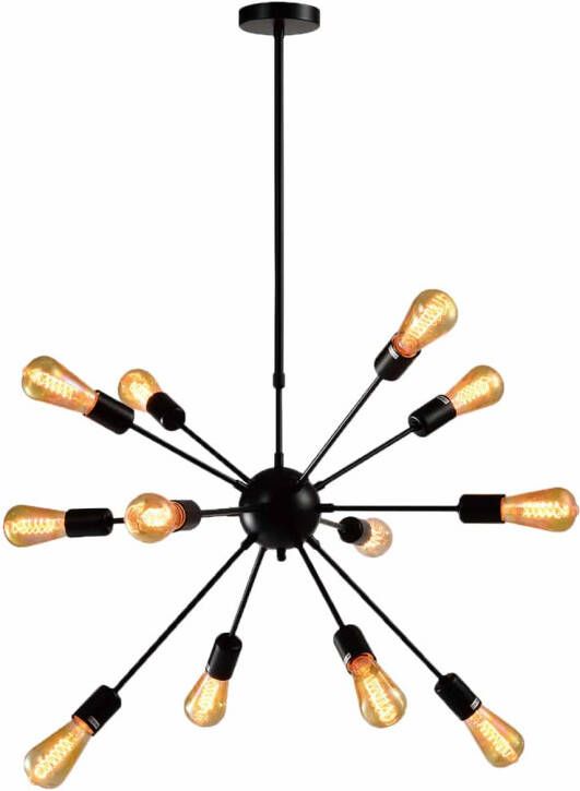 QUVIO Hanglamp modern Ster van metaal met 18 fittingen 65 x 85 x 51 cm