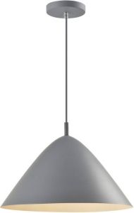 QUVIO Hanglamp retro Hoed design D 40 cm Grijs