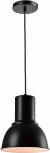 QUVIO Hanglamp retro Rond design Diameter 23 cm Zwart