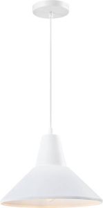 QUVIO Hanglamp retro Simplistisch design D 28 cm Wit