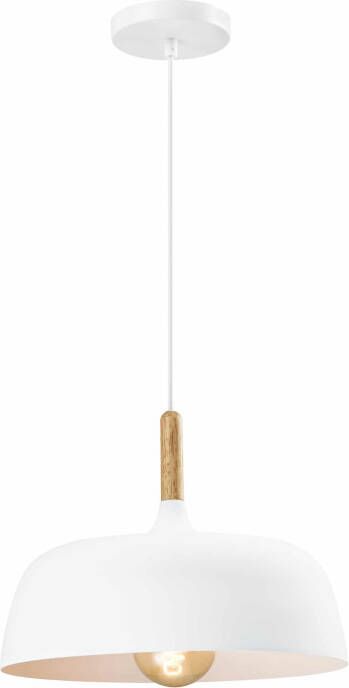 QUVIO Hanglamp Scandinavisch Afgeronde hoeken D 32 cm Wit