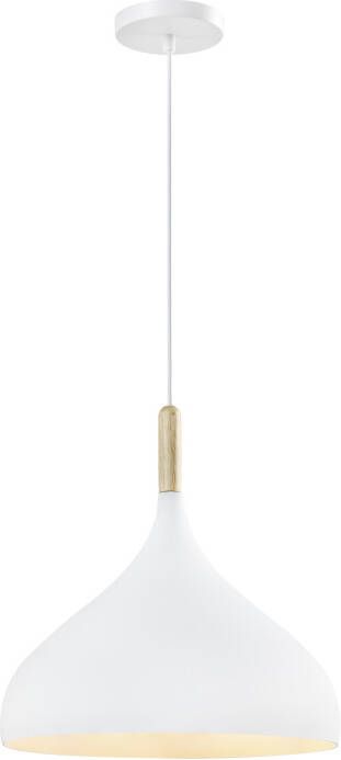 QUVIO Hanglamp Scandinavisch Bolvormig D 33 cm Wit