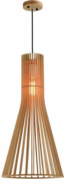 QUVIO Hanglamp Scandinavisch Kegelvormig van hout Kap: 30 x 60 cm