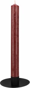 QUVIO Kaarsenstandaard rond -10 x 3 cm Metaal Zwart