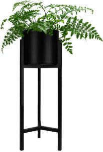 QUVIO Plantenstandaard inclusief pot Metaal 22 x 22 x 60 cm