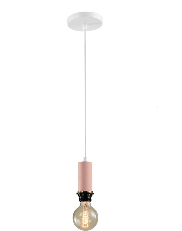 QUVIO Hanglamp modern Minimalistisch Diameter 4 5 cm Roze