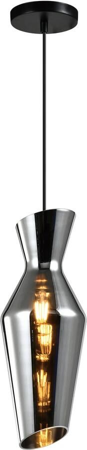 QUVIO Hanglamp met smoke glas Grey - Foto 1