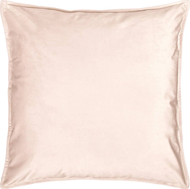 QUVIO Sierkussenhoes 45x45cm Fluweel Licht roze