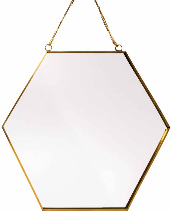 QUVIO Spiegel 0 3 x 24 x 21 cm Incl. ketting