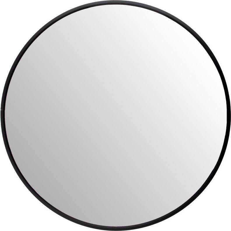 QUVIO Spiegel ø50 cm Rond Zwart