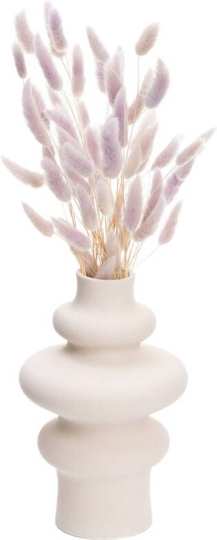 QUVIO Vaas Keramisch 21 cm Beige